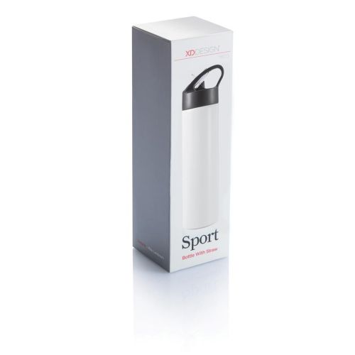 Stainless steel water bottle with sports cap - Image 5